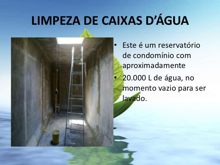 Limpeza de Caixa D'água em Condomínio